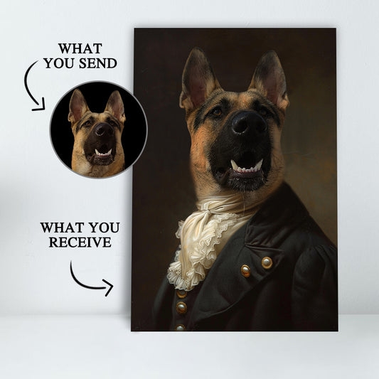 Personalized Custom Pet Portrait Painting Canvas - Emissary